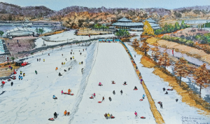 강석원 작가의 `군위 그림 전시회`, 대구 군위군 화본마을 작은 미술관에서 개최