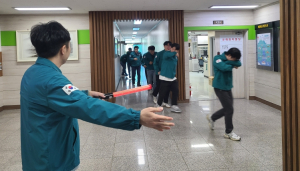 영천시 환경사업소, 자체소방훈련 실시