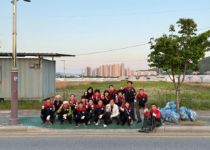 김천시 한국자유총연맹 대곡동분회,경북도민체전 대비 환경정화 활동 실시