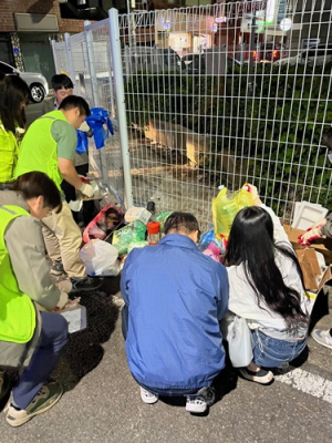 경산시 서부2동,생활 쓰레기 불법투기 집중단속 분리배출 홍보