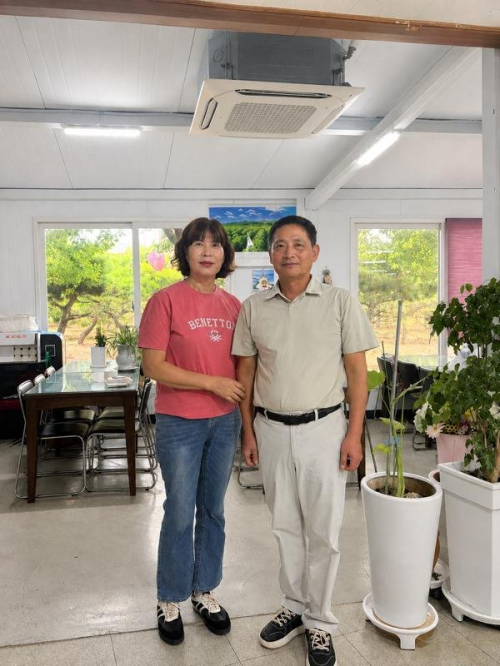 성주효병원 장례식장 김태승 대표, 관운사 가야복지센터에 천장형 에어컨 전달
