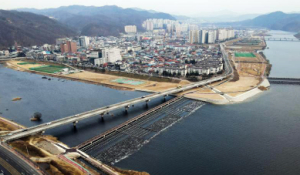 안동시,`태풍 피해로 유실된 낙천보, 둔치 복구완료`
