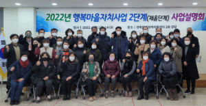 의성군, 2022년 행복마을자치사업 2단계 사업설명회 개최