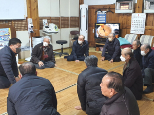 경주시 신임 성건동장, 경로당 방문 새해 인사 올려