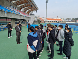 경산교육지원청, 2022년 대비 육상 동계훈련 격려