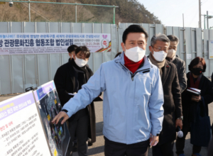 이강덕 포항시장, 스페이스 워크 관광객 주차난 해소 사업현장 점검