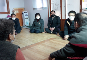 경주시 보덕동장, 경로당 방문 새해인사