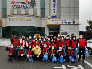 김천시 대곡동 통장협의회 코로나 방역 활동 및 환경정비 활동 실시