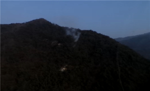 경북 상주시 산불발생... 산림당국 진화중