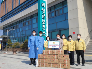 의성군, 코로나19 대응 방역·의료진 위문품 기증
