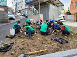 대구광역시 북구, 새봄맞이 청소 및 봄꽃 화단조성으로 살기좋은 마을 만들기!
