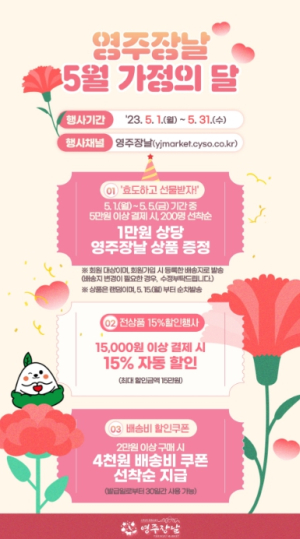 영주시, ‘영주장날 쇼핑몰’ 가정의 달 기획전 실시