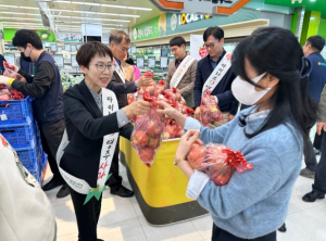 영주시, 소백산 청정 영주 농특산물 고양꽃박람회에서 '인기'