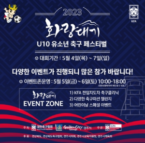 2023 화랑대기 U-10 축구 페스티벌, 경주서 4일 개막