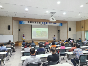 의성군 사과발전연구회 저온피해 과원관리 교육
