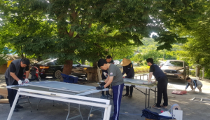 군위 나루봉사단, 삼국유사면 가암1리 마을회관에서 재능기부 봉사활동