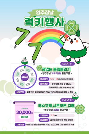 영주시, ‘영주장날 쇼핑몰’ 7월 행운의 달 기획전 실시