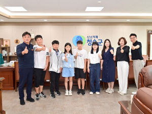 윤경희 청송군수, 초등학생들과 특별한 만남