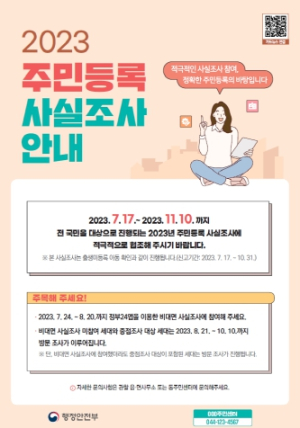 달성군 2023년 주민등록 사실조사, 출생미등록 아동 확인과 연계 실시