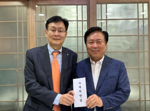 안동지역 기관장 모임 `동맥회` 안동시에 수재의연금 전달