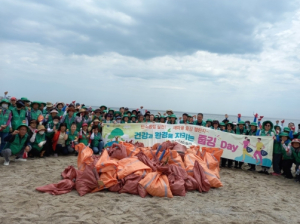 경주시새마을회, 피서지 바다 쓰레기 수거 줍깅 활동
