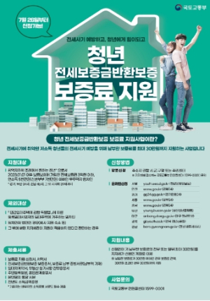 경북도, 청년 전세보증금반환보증 보증료 지원 사업 시행