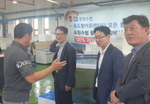 김영균 대구지방식품의약품안전청장, 포항 죽도어시장서 현장 목소리 청취