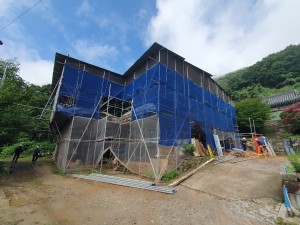 의성군, 대곡사 적조암 구포루 보수 공사 재개