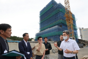 이강덕 포항시장, ‘첨단 해양산업 R&D센터’ 조성 현장 점검
