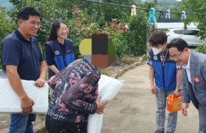 한수원 설비기술처, 자매결연 경주시 산내면에 물품 지원