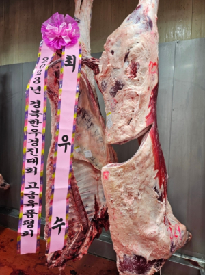 고령군, 경북한우경진대회 `고급육 품평회` 최우수상 수상