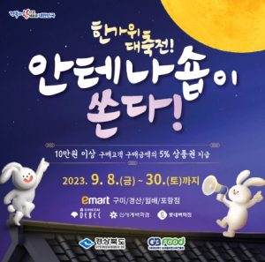 “한가위 선물은 경북 농업 6차산업 안테나숍에서 마련하세요!”