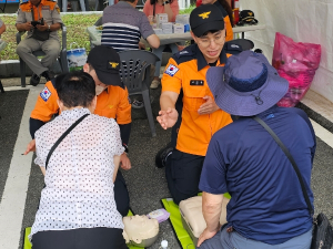 경산소방서, 갓바위 소원 성취 축제 소방안전체험부스 운영