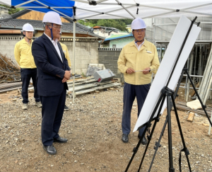 김학동 예천군수, 서본·노상지구 새뜰마을사업 현장점검 나서