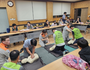 상주시 계림동도시재생위원회 심폐소생술 및 기도 폐쇄 응급처치 교육 실시