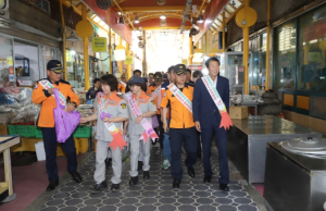 김천소방서, 추석 맞이 전통시장 활성화 장보기 행사