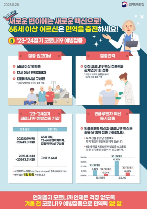 의성군, 2023-2024절기 코로나19 예방접종 실시