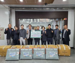 대구건축사신협, 대구 수성구 범어3동에 취약계층 위한 이불 기탁