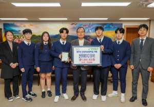 영주시, `한국국제조리고 조리 동아리` 영주 풍기인삼축제 참여 수익금 100만원 인재육성장학금으로 기탁