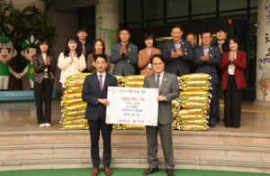 ㈜백진전기 박태성 氏, 청도군 취약계층에 사랑의 쌀 기탁