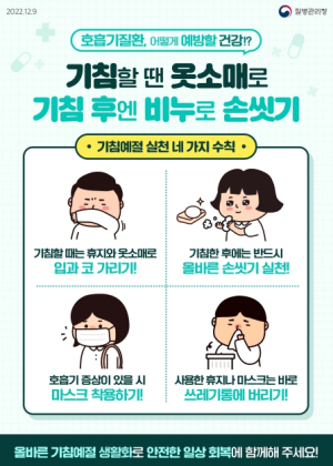 안동시, 인플루엔자 11배 급증... 예방수칙 준수·접종 꼭 하세요 !