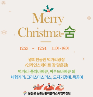 울진군, 신활력플러스사업 '왕피천마켓 숨 크리스마스 이벤트'개최