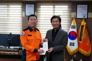 조현일 경산시장, 설 명절을 맞아 경산소방서 방문