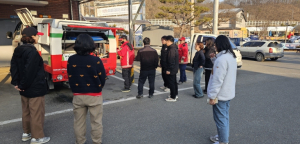 성주군 용암면 산불전문 진화 차량, 용암면 전직원 사용법 익혀!