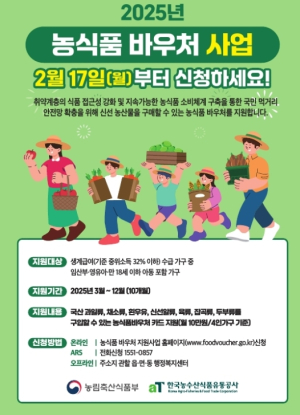 영천시, 생계급여가구 신선 농축산물 구입비 지원
