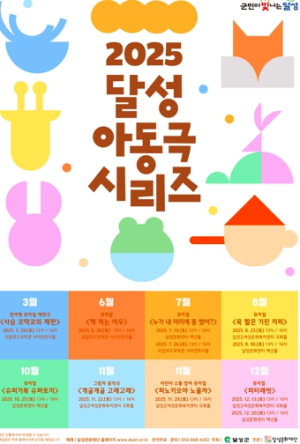 대구 달성군, 소극장에서 즐기는 아동극 내달부터 공연 시작