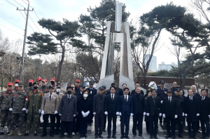 제106주년 3.1절 기념 태극단 학생 독립운동 기념탑 참배행사