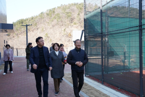 수성구의회 문화복지위원회, 진밭골 생활체육시설 현장점검