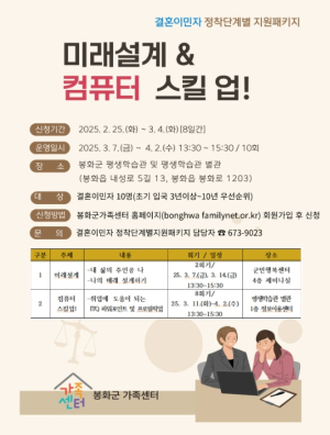 봉화군가족센터, 결혼이민자 정착을 위한 취업지원 사업 시행