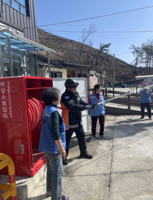 경북소방본부, 비상소화장치 훈련으로 산불대응 태세 강화